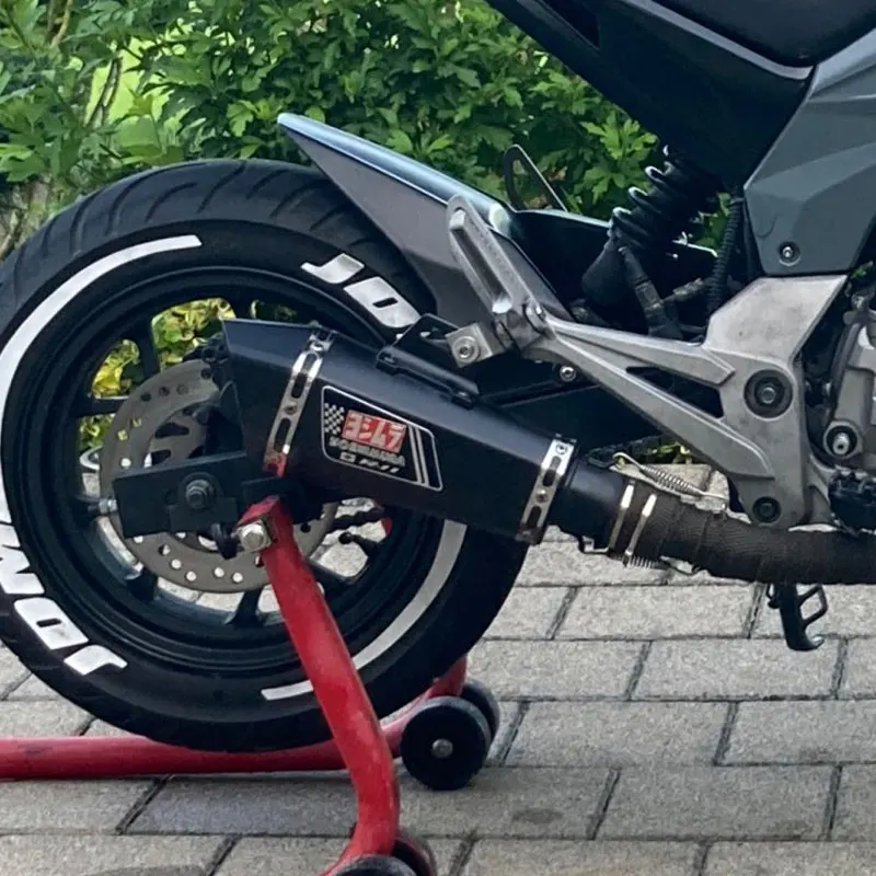 Universal Motorcycle Yoshimura Motocross Exhaust Muffler Escape Moto For ATV FZ1 R6 R3 ZX6R ZX10 Z400 GSXR1000 K7 K8 K11 |