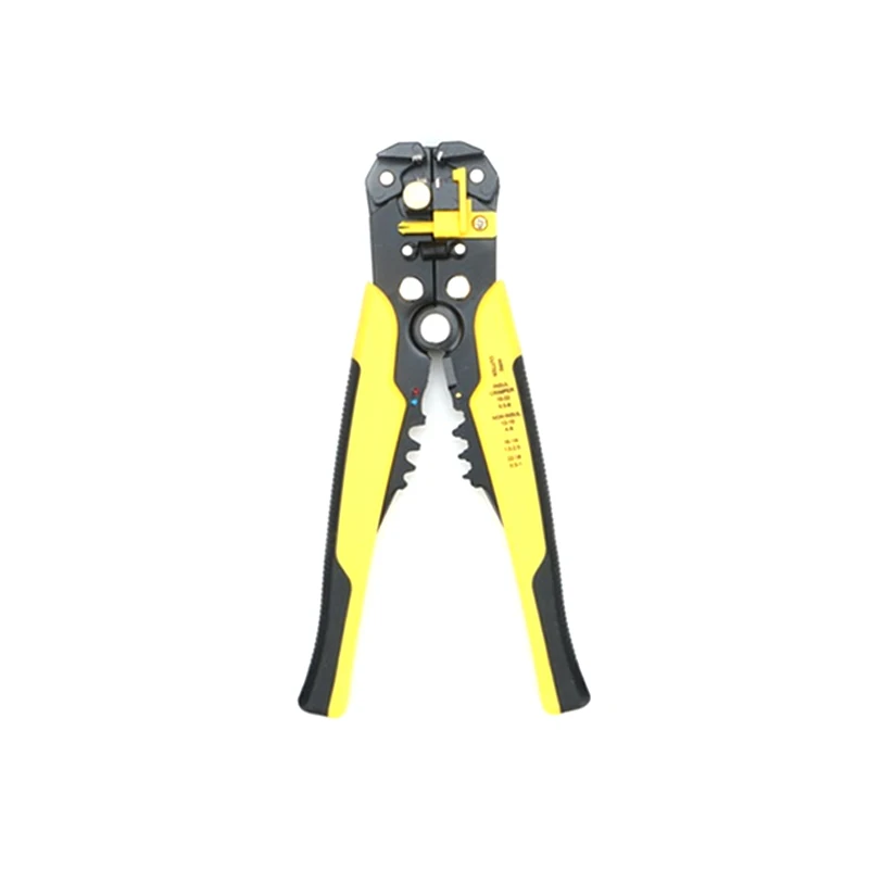 Yellow black Обжимной инструмент для кабелей, резак, автоматический инструмент для зачистки проводов, многофункциональные инструменты для зачистки, обжимные плоскогубцы, клеммы 0,2-0,6 мм, ручные инструменты - Цвет: Yellow black
