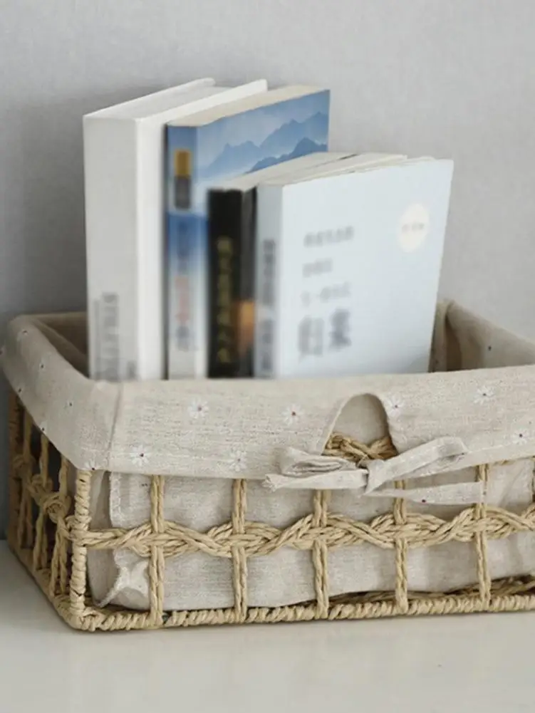 3 шт./компл. корзина для хранения белья плетеная органайзер игрушек коробка