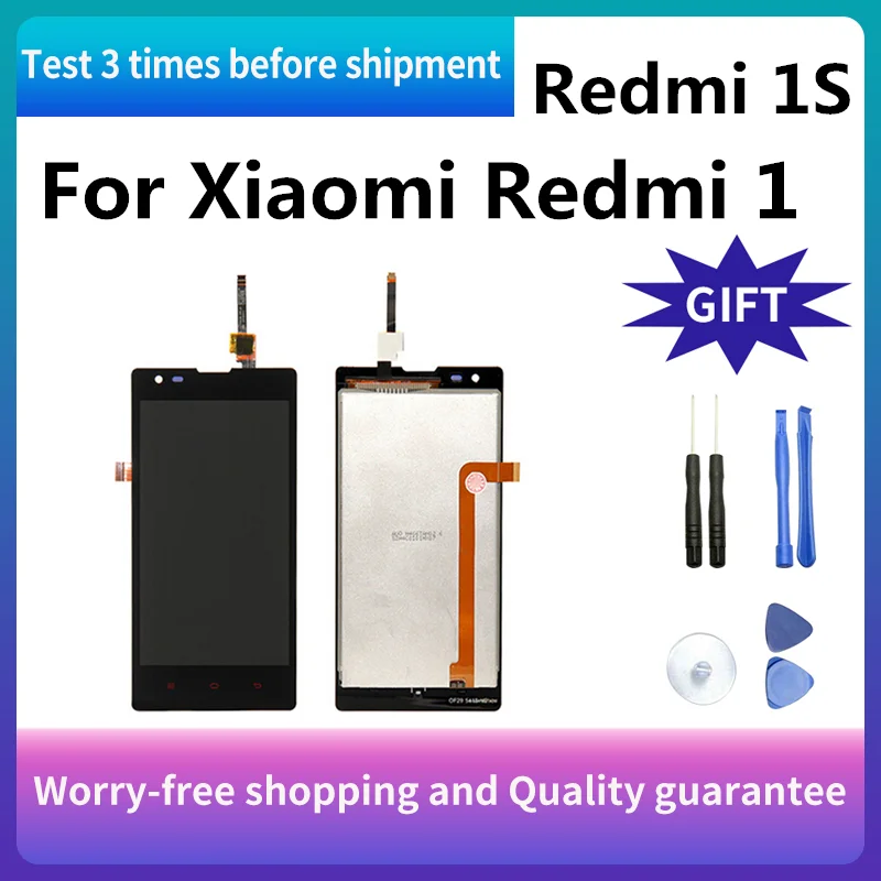 100% AAA/оригинальный 3G/4G ЖК дисплей для XIAOMI Redmi 1s с сенсорным экраном дигитайзер 1/1S