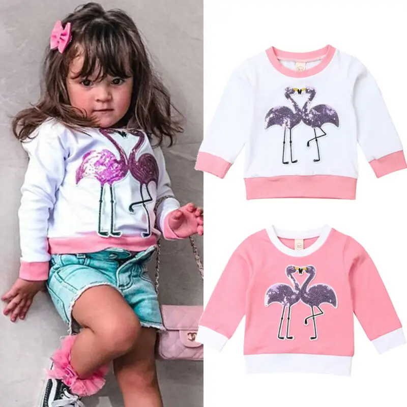 От 6 месяцев до 4 лет футболка для маленьких девочек весенне осенняя с длинными