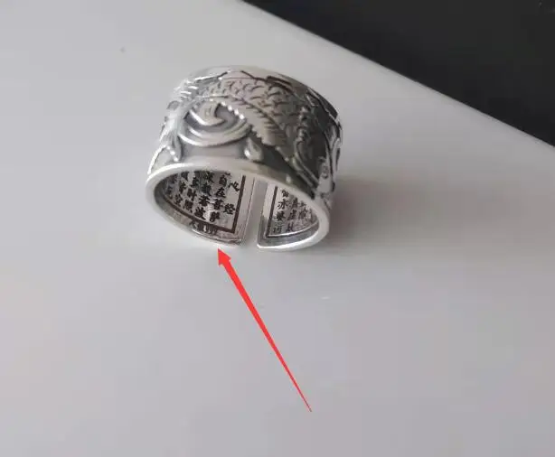 Мужское кольцо в ретро стиле открытое ювелирное изделие из стерлингового