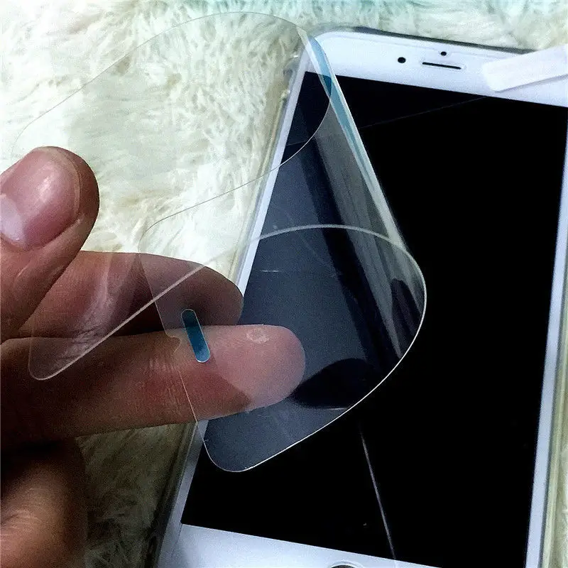 Мягкая взрывобезопасная нано защитная пленка из фольги для iPhone 6S 6X7 Plus 5 S 5 SE Защита экрана для iPhone7 не закаленное стекло