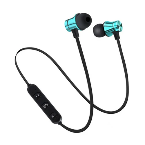 Blue Магнитные беспроводные Bluetooth наушники стерео спортивные водонепроницаемые наушники беспроводные наушники-вкладыши с микрофоном для IPhone 7 samsung - Цвет: Blue