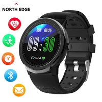 north edge smart watch men hd screen waterproof ip67 heart rate tracker blood pressure monitor bluetooth compatible smartwatch