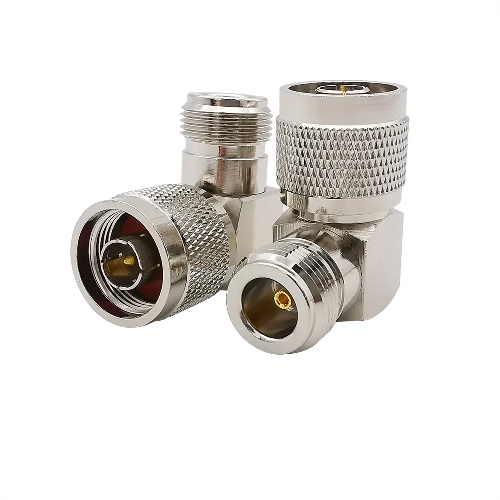 

1Pcs N Male Plug to N Female Jack Right Angle 90 Degree RF Coax Coaxial Connector N Type Adapter