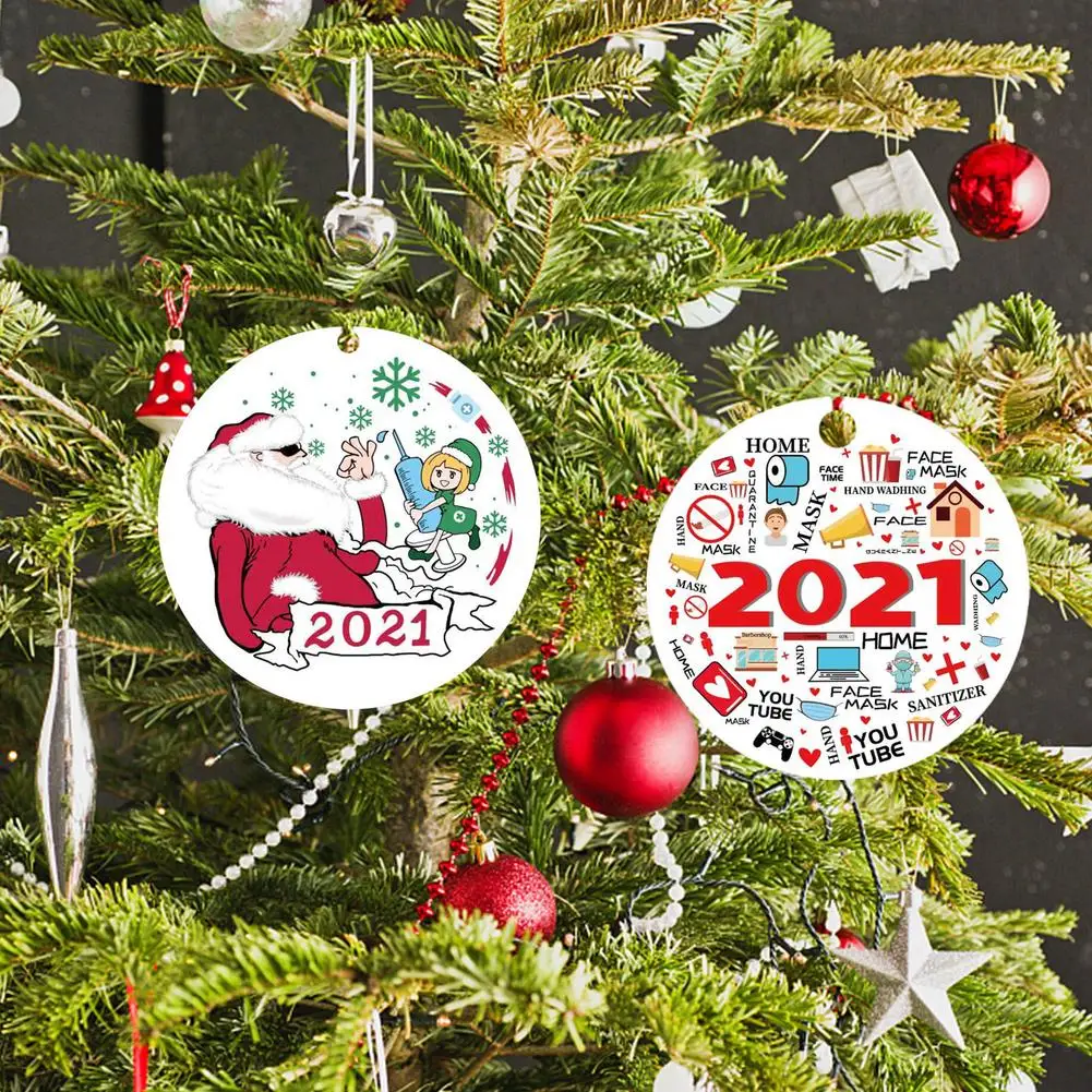 

Christmas Pendant 2021 Commemorative Ornaments High-Quality Material Widely Used Perfect Eve Gift Christmas Tree