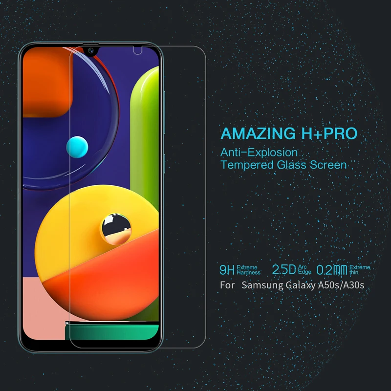 Закаленное стекло Nillkin для Samsung Galaxy A30S A50S A70S M30S A20 потрясающая твердость 2.5d Cuvred
