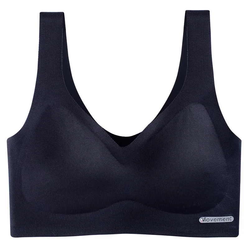 

No Trace Underwear Thin Breathable No Steel Ring Sports Vest Type Sleeping Vest Bra for Women Big Size Top Cotton Bralette