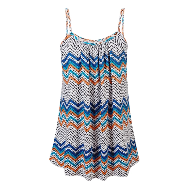 Women's Plus Size 5XL 6XL Printed Tank Tops Casual Sleeveless Black Clothes Summer Beach Camis Strap Streetwear O-Neck | Женская