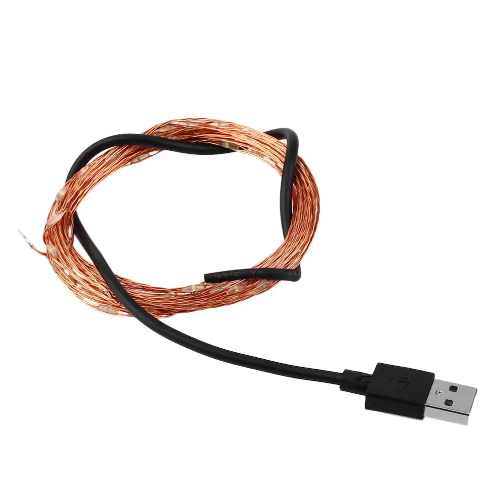 

5M 50LED Водонепроницаемый IP66 гирлянды светодиодные светильник DC5V USB Крытый сад Рождество Свадебная вечеринка украшения светильник лампы