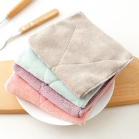 510pcs thicker kitchen cleaning rag absorbent non linting scouring pad home microfiber non stick oil cleaning wiping towel