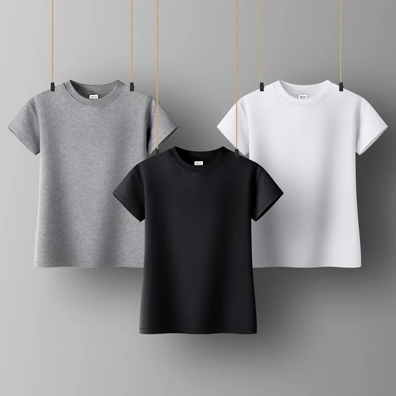 

Womens top Lady Cotton short sleeve Turtleneck top woman tshirt all match Basic t-shirt black gray white color woman tshirt
