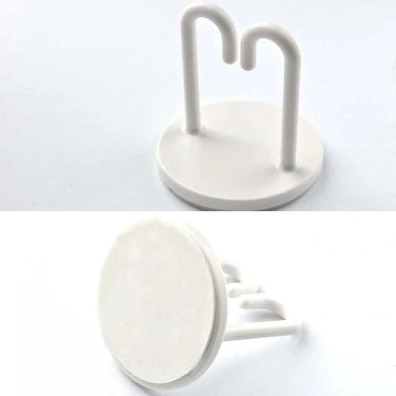 

6pcs Self Adhesive Heavy Duty Ceiling Hooks Wall Mounted Cupboard Drawer Hanger 53CB