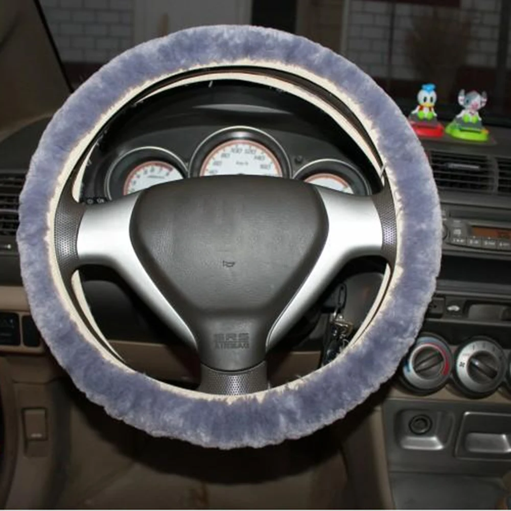 3Pcs Car Styling Steering Wheel Hand Brake Change Lever Winter Wool Felt Soft Comfortable Cover Interior Case Plush Decoration | Автомобили
