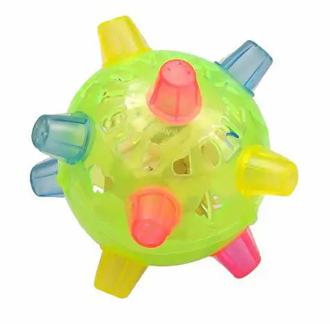 

operated toy Light Electric Dancing Ball Flash Novel Small Jump Children's Toys Unisex Multicolor Plastic Flashing Battery