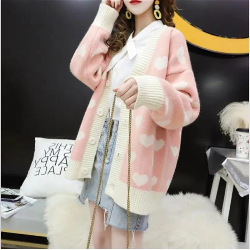 Женский трикотажный кардиган с V образным вырезом и длинным рукавом| |