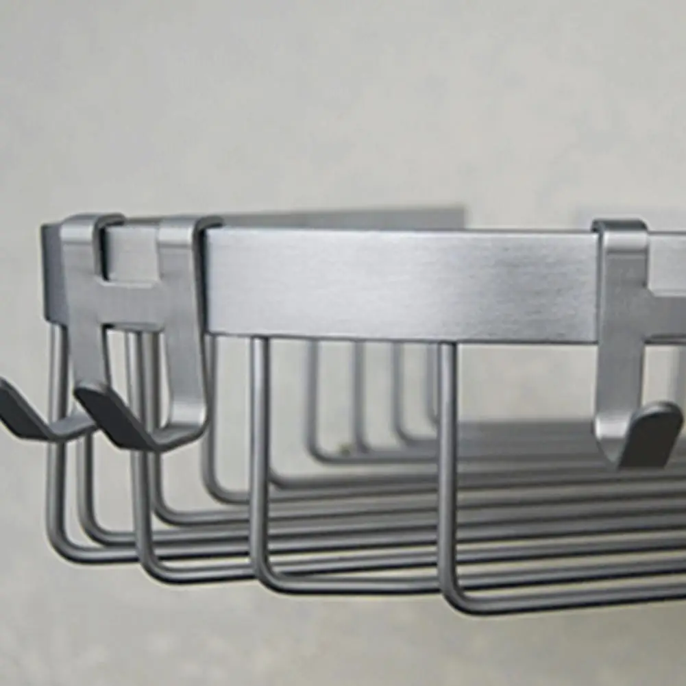 

Mini Space Aluminum Metal Shower Frameless Glass Door Bathroom Hook Organizer Rack Holder Hanger Clothes U7g0