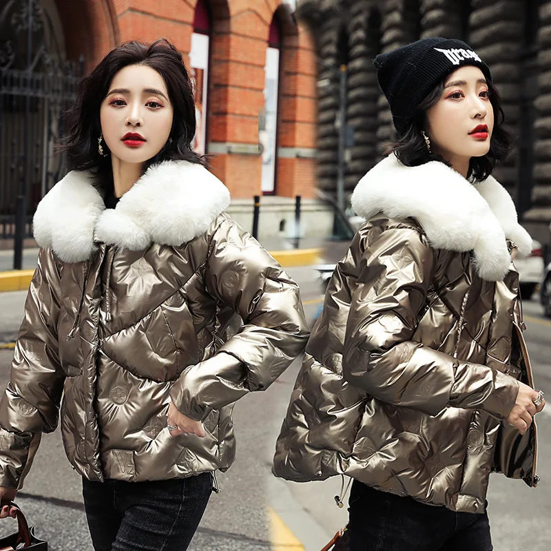 

2020 New Autumn Winter Soild Color Parka Bread Coat Jacket Warm Cotton Women Fashion Female Casual Zipper Pockets