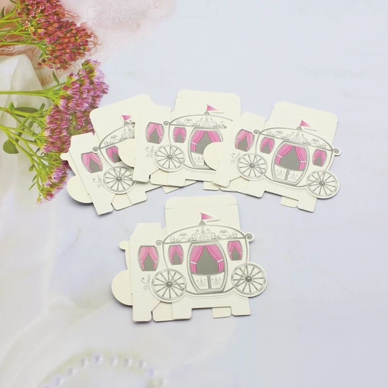 

Creative Gift Candy Box Packaging Wedding Favor Small Candy Boxes Favor Paper Bags Chocolate Cartoon Pumpkin Carriage