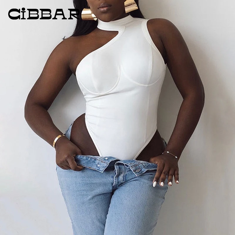 

Женское боди без рукавов, с высоким воротником и перфорацией