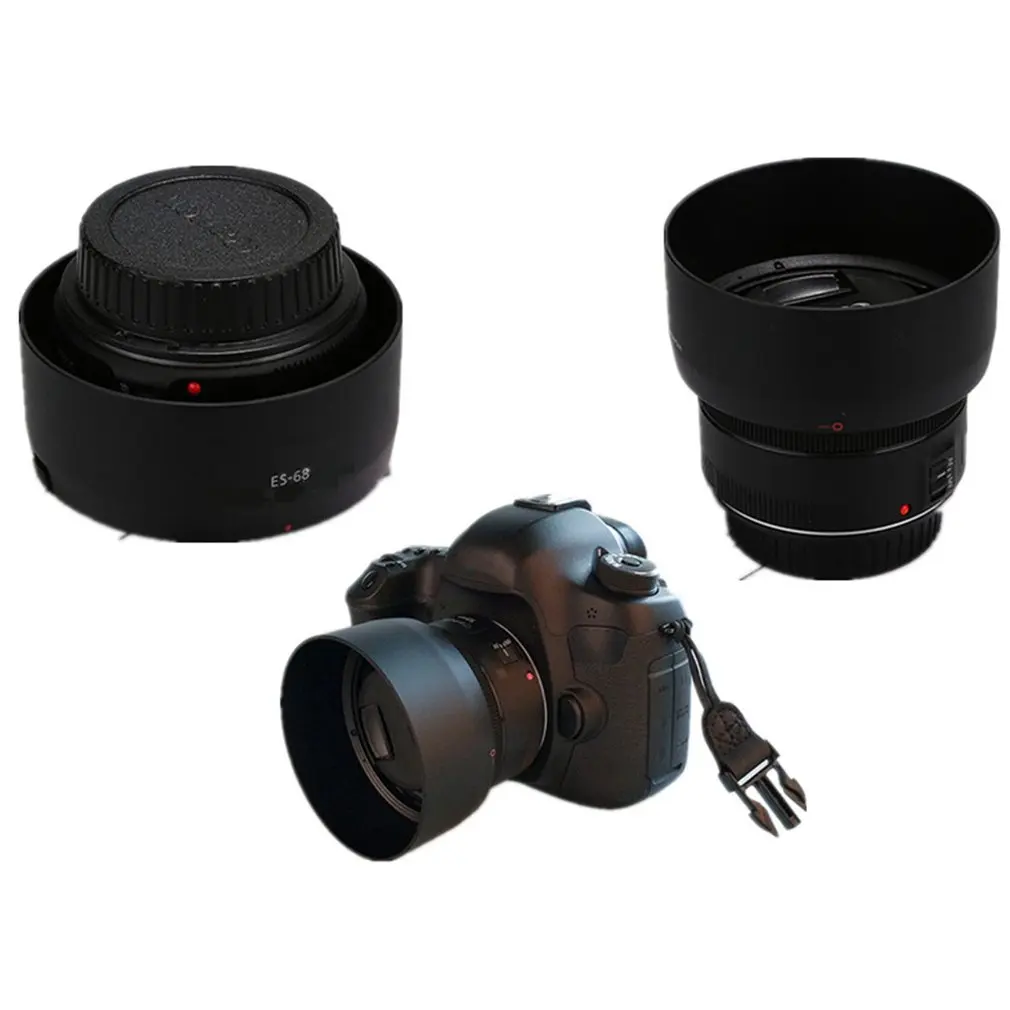 

USM Lens Hood 1PCS Professional EW-60CII Black EF-S 18-55mm F/3.5-5.6 IS - for Canon ACEHE