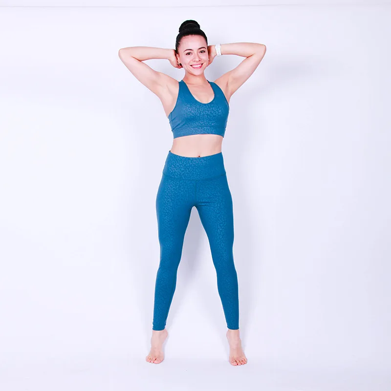 

2PCS/Set Seamless Fitness Women Yoga Suit High Stretchy Workout Sport Set Padded Sports Bra High Waist Sports Legging Gym