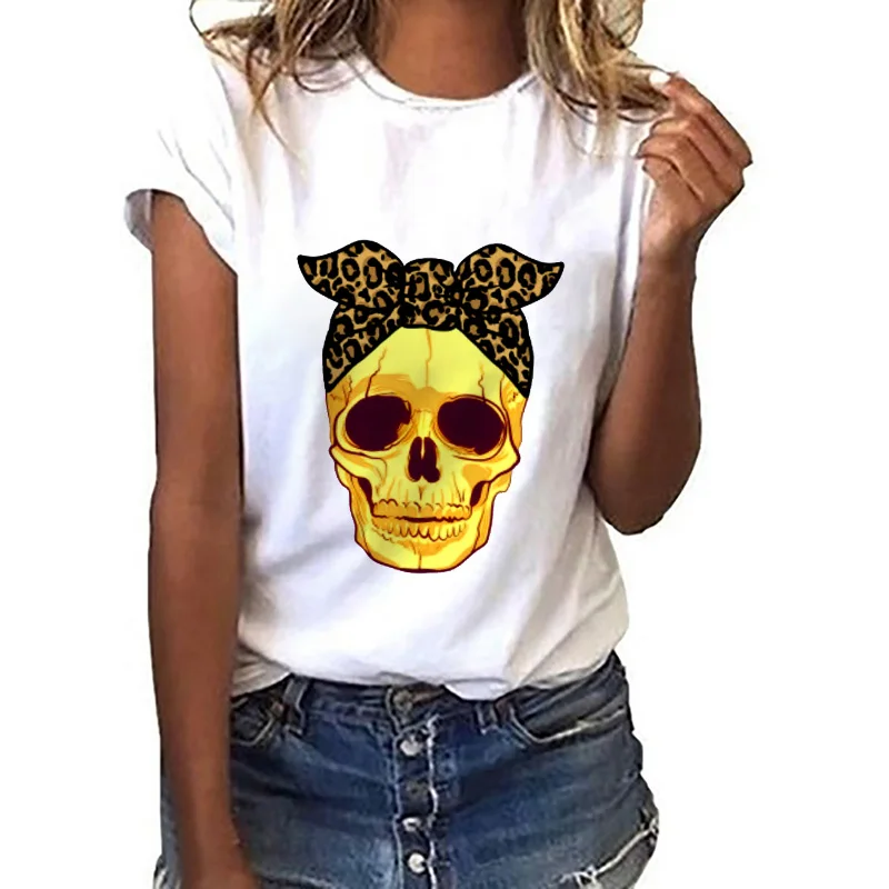 

Women Funny Aesthetic Summer Female O Neck T-Shirt Loose Casual Short-Sleeve Tees Harajuku Cartoons Womens Tops