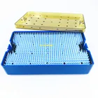 Набор инструментов для удаления катаракты, 21 шт., контейнер для стерилизации, двухслойный, с 2 силиконовыми ковриками