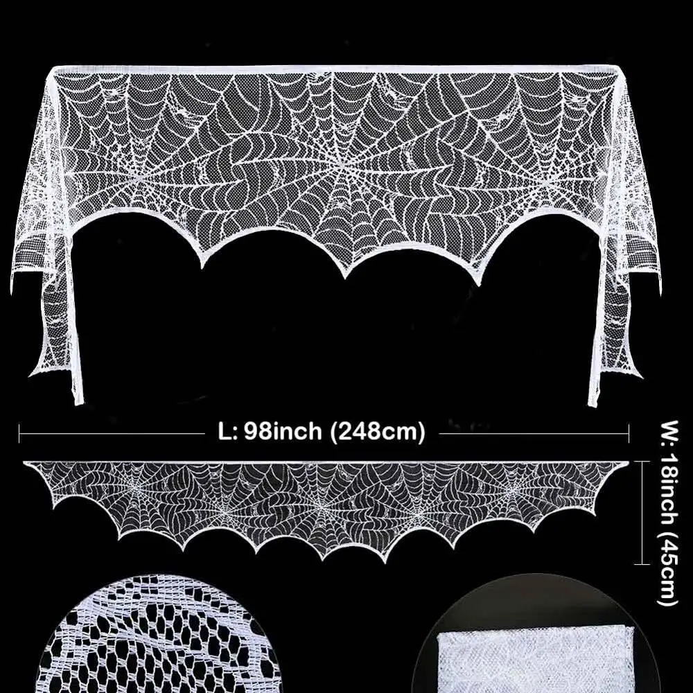 Fireplace Scarf OurWarm 90*60 см Хэллоуин Висячие призраки Huanted украшение дома Grim Reaper Horro реквизит домашняя дверь Бар Хэллоуин украшения - Цвет: Fireplace Scarf