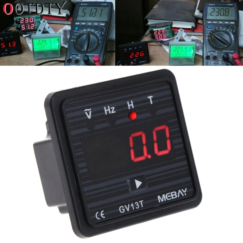 

OOTDTY GV13T AC220V Diesel Generator Digital Voltmeter Frequency Hour Test Panel Meter