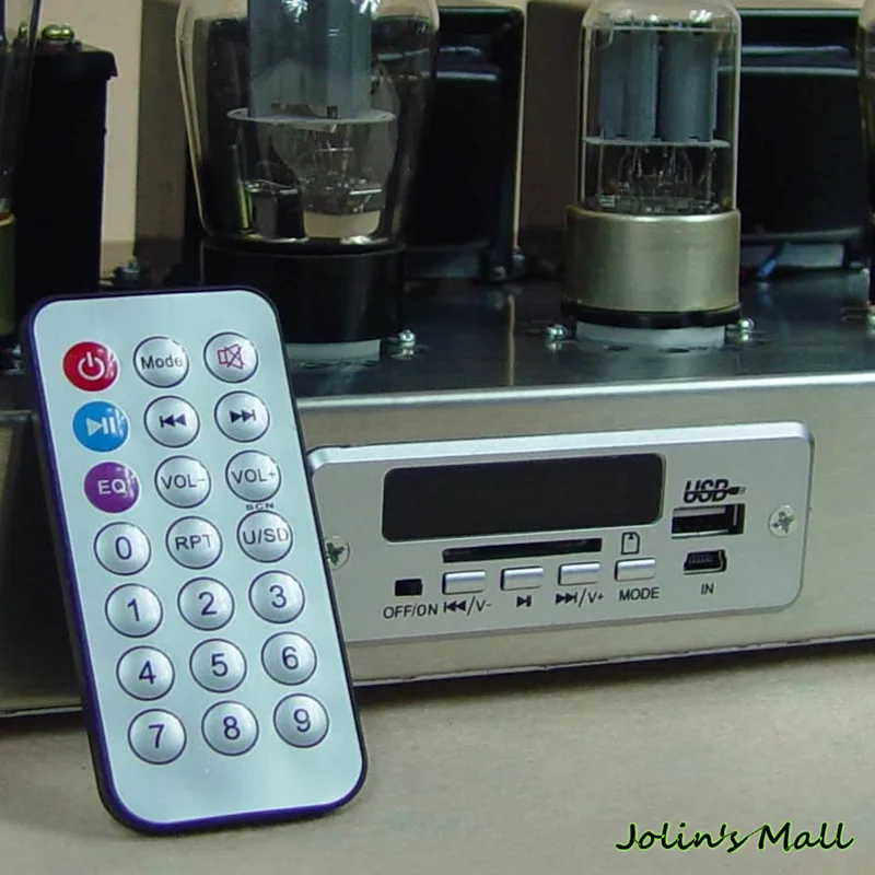 6N9P 6P3P усилитель клапанной трубки с радио USB MP3 декодер HIFI односторонний amp USB/MP3/SD/MMC