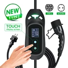 Зарядное устройство для электромобилей, SAE J1772, тип 1, IEC62196, тип 2 EVSE, 16 А, сенсорный экран 3,6 кВт, для домашнего использования