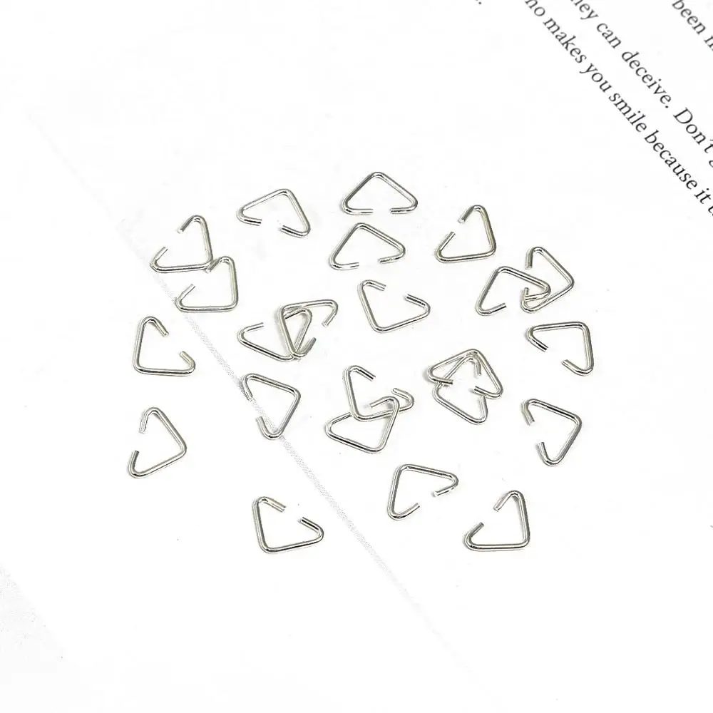 Соединительные кольца с треугольными петлями для ювелирных изделий 6 х10 мм 100 шт. |