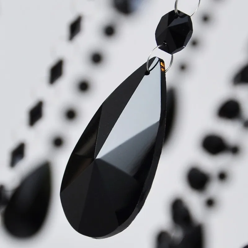 Домашняя большая винтажная черная люстра для спальни хрустальные лампы гостиной