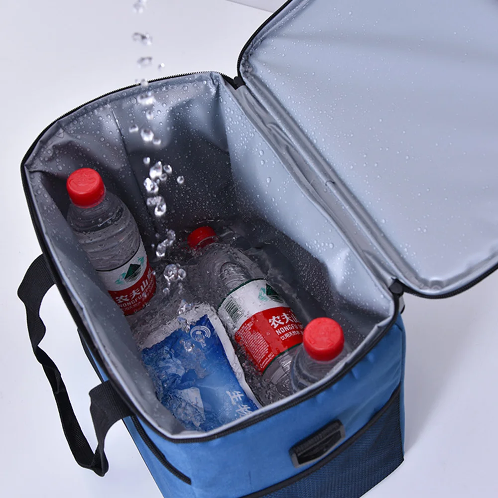 

1 Pcs Home Kitchen Oxford Cloth Lunch Bag Waterproof Solid Color Bag Cooler Pouch Bento Picnic Pouch Lunch Container Packet