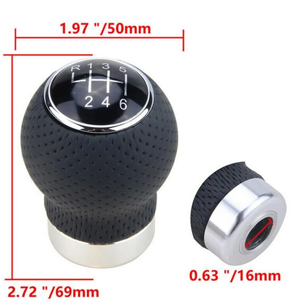 Универсальный ручной 6-Скоростной автомобильный кожаный рычаг переключения