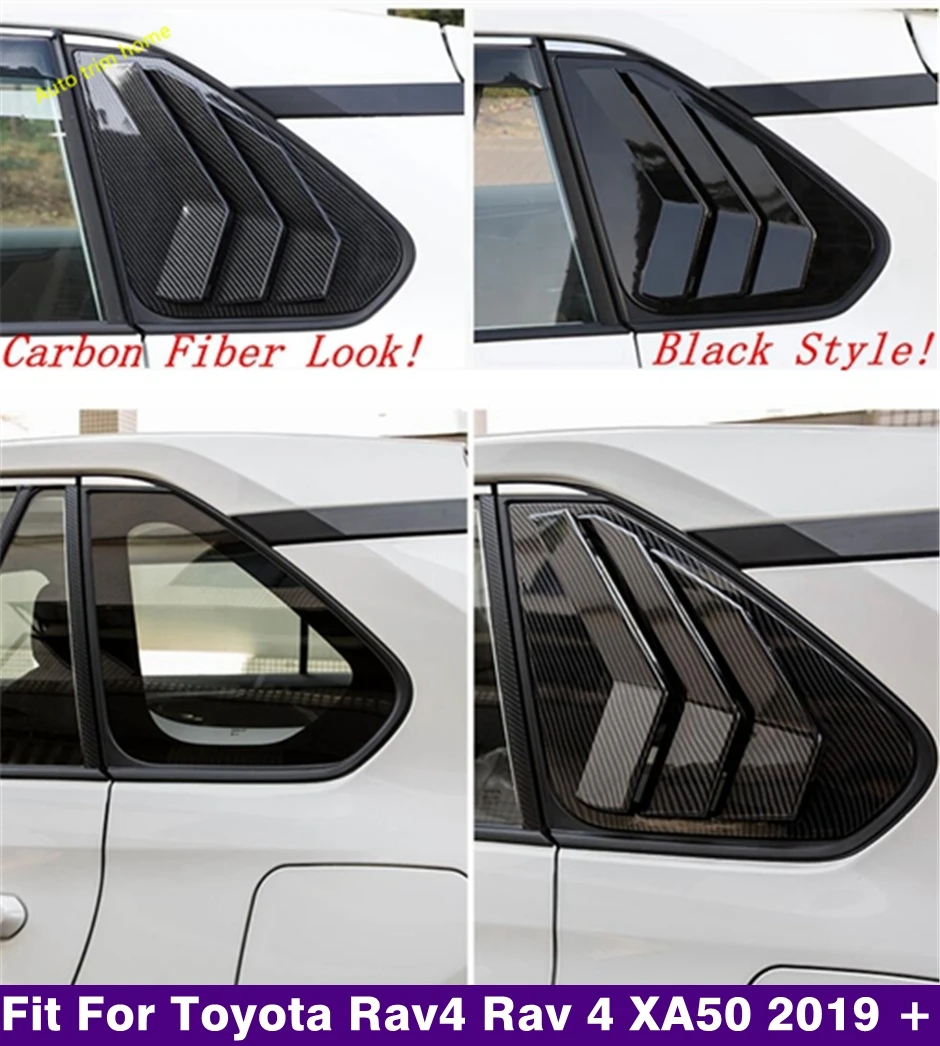

Rear Window Vent Louvers Scoop Panel Cover Trim Fit For TOYOTA RAV4 RAV 4 XA50 2019 - 2023 Car Accessories / Carbon Fiber Look