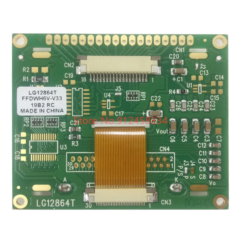 Модуль ЖК-дисплея 12864 COG ST7565P SPI 3 В или 5 в 2 6 дюйма | Электронные компоненты и