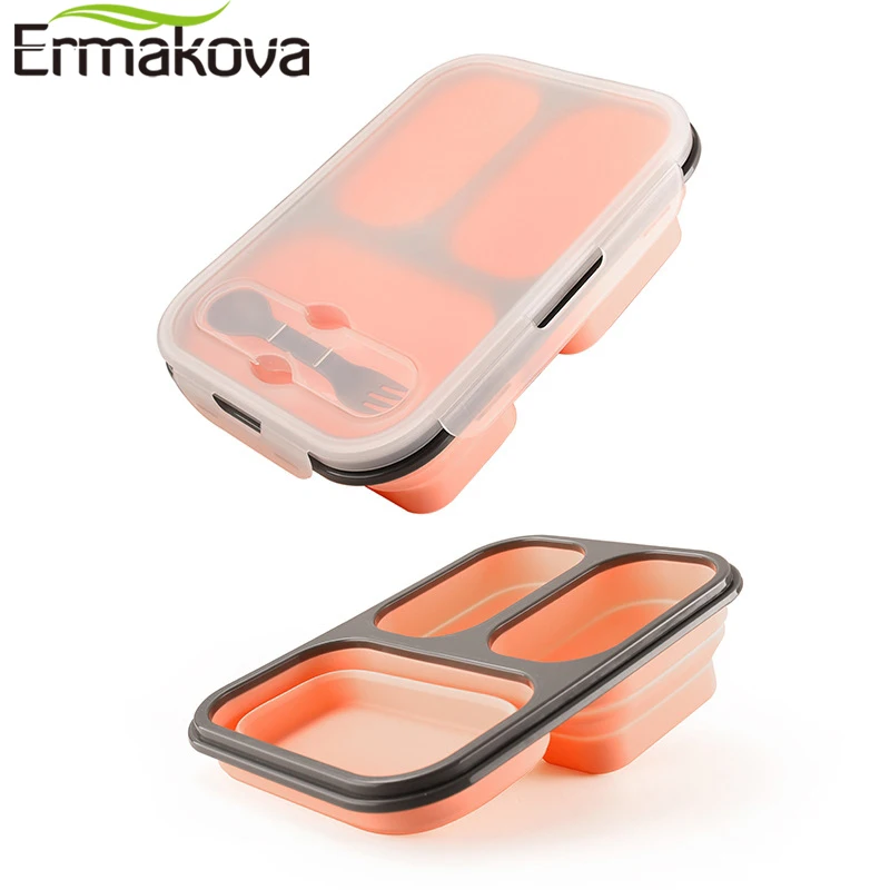 ERMAKOVA силиконовый термостойкий складной контейнер для хранения пищевых