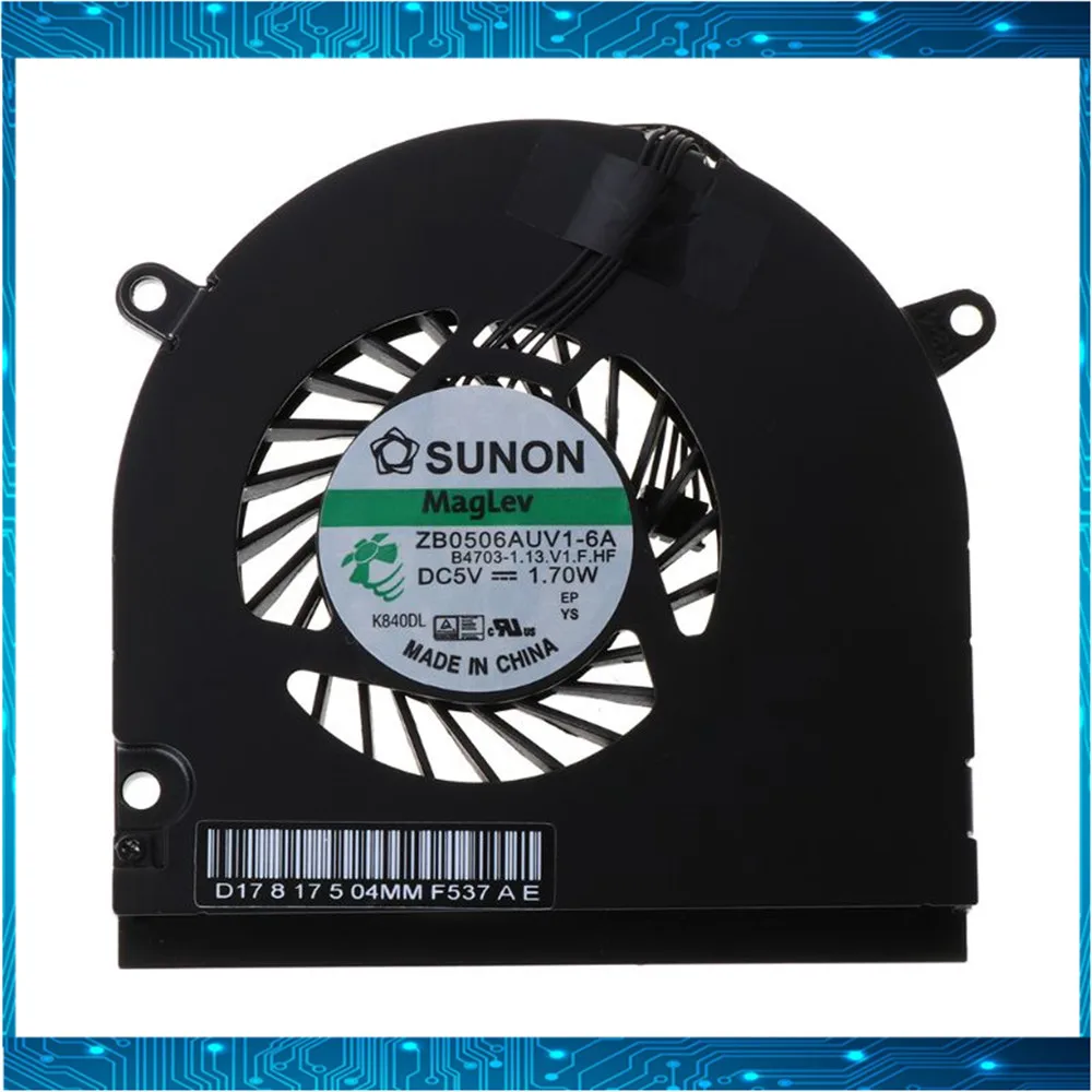 Оригинальный новый ноутбук A1278 кулер для процессора охлаждающий вентилятор Macbook