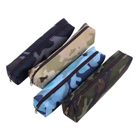 1 pc kawaii lovely camouflage pencil pouch simple pencil cases canvas pencil bag