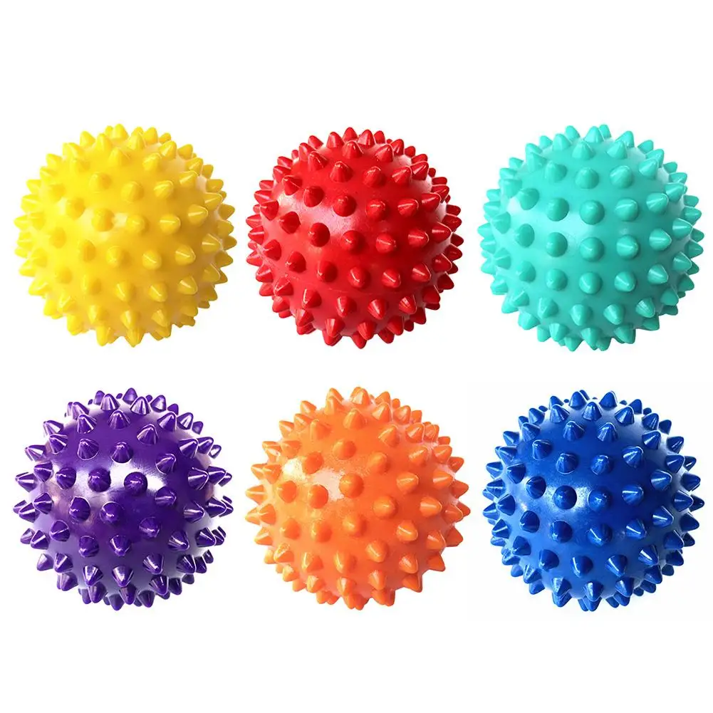 

Durable Spiky Massage Ball Trigger Point Sport Fitness Hand Foot Pain Relief Plantar Fasciitis Reliever 7cm Exercise Balls