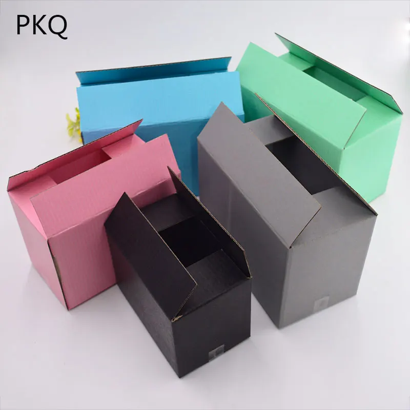 20pcs Black/Pink Paper Box Handmade Packing Shopping Delivery Kraft Boxes Package Mailing Cardboard Carton 3 sizes | Дом и сад