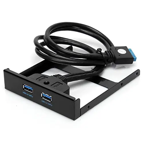USB 3 0 Передняя панель концентратор 2 порта Расширение Bay 20 Pin к USB3.0 кронштейн кабель