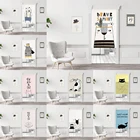 Японские Висячие занавески, занавески на двери, Мультяшные занавески Fengshui для кухни, спальни, ресторана, декоративные занавески на заказ