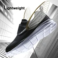 LARNMERN Mens Steel Toe Safety Work Shoes For Men Lightweight Breathable Anti-smashing Anti-puncture Non-slip Protective Shoes