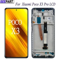 for xiaomi poco x3 pro lcd with touch screen digitizer assembly poco x3 pro frame for xiaomi poco x3 pro display m2102j20sg