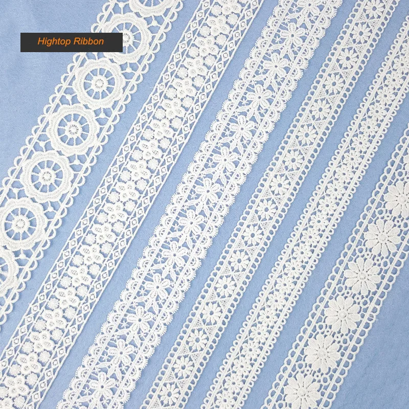 

10 ярдов Водорастворимые молочного шелка с кружевной отделкой тканевые ленты DIY одежды платья для штор аксессуары кружевной ткани 2020