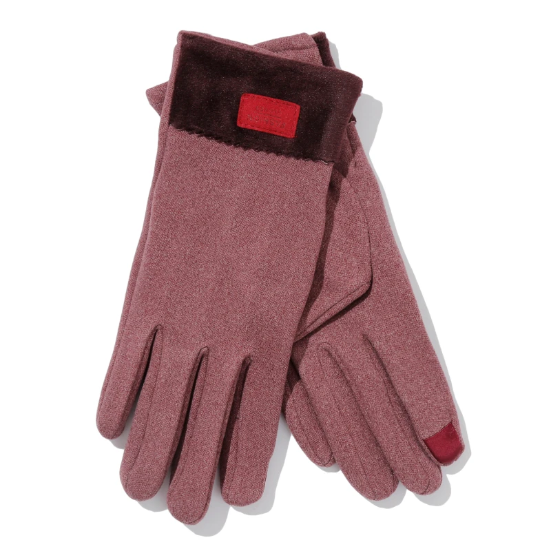 

2022 Autumn Winter Touch Screen Warm Glove For Women Thick Cashmere Full Finger Gloves Wool Female Wool Inside Gloves
